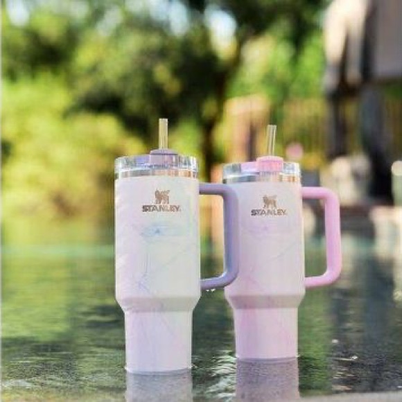 Gorgeous NWT Stanley 40oz Flowstate H20 Tumbler
Watercolor in Tulle (Pink) - Picture 5 of 11